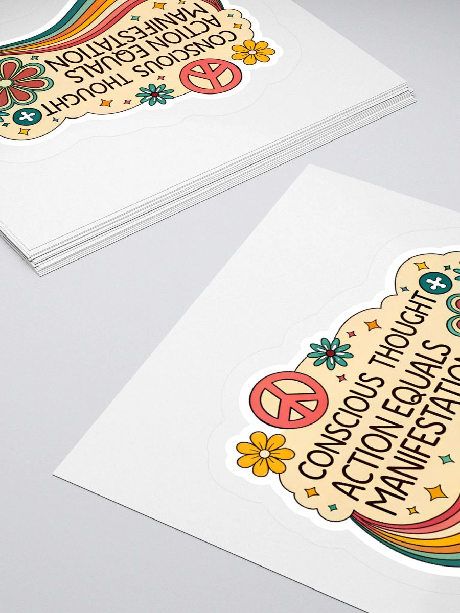 Conscious Manifestation Kiss Cut Stickers product image (13)