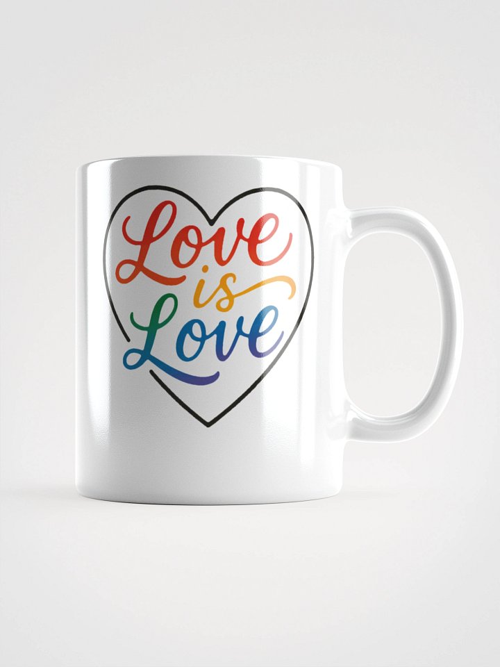 Love is Love Pride LGBTQ+ Rainbow Heart Mug product image (2)