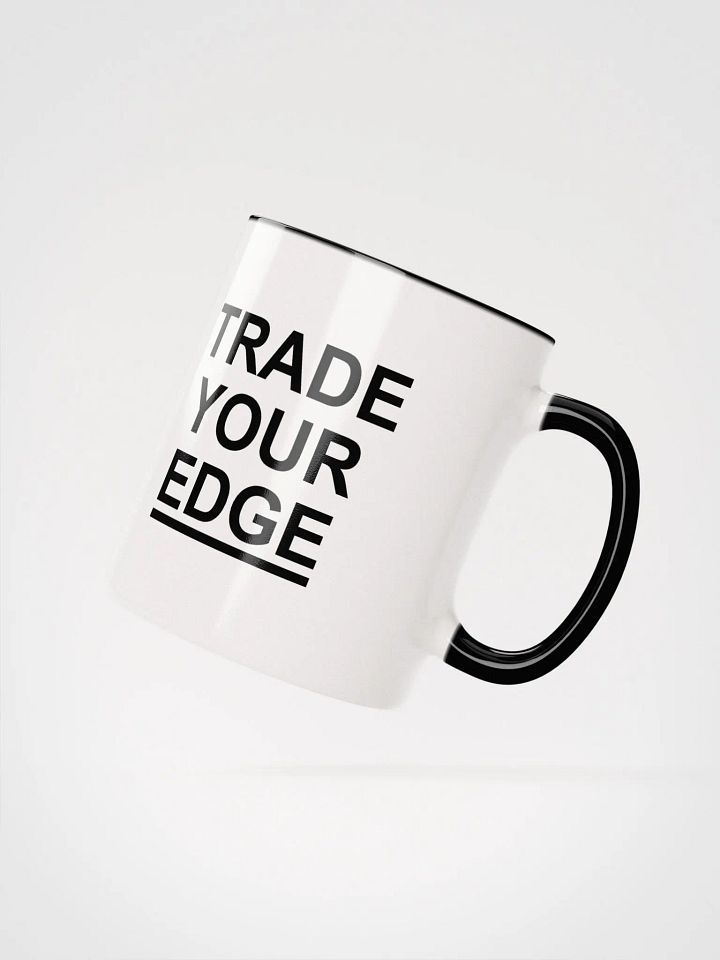 Coffee Mug (TRADE YOUR EDGE, Black & White) product image (2)