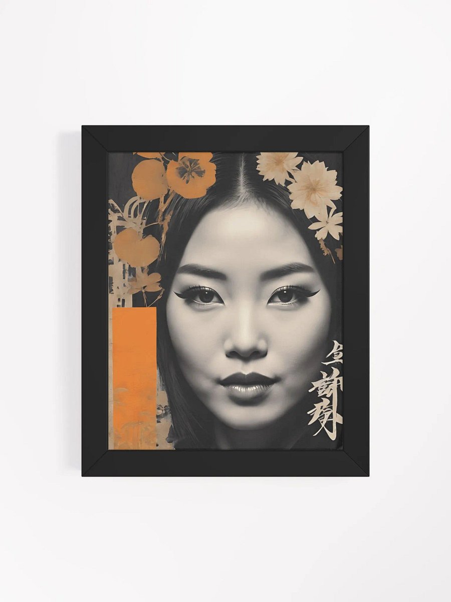 Floral Fusion: Asian-Inspired Framed Art Print product image (73)