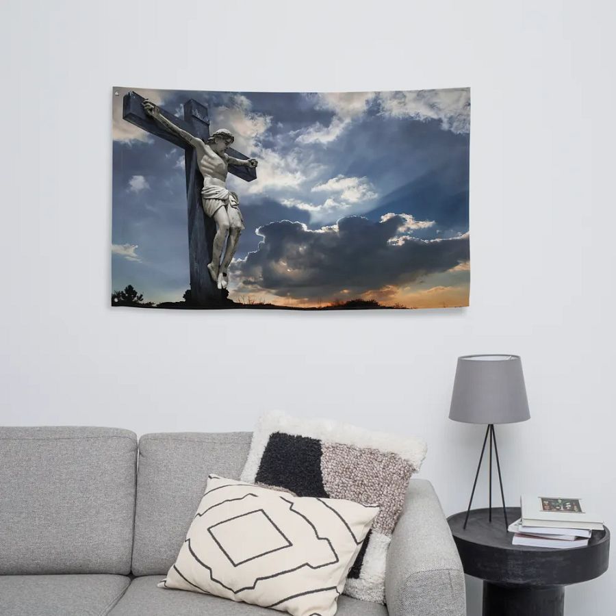 Divine Radiance All-Over Print Flag product image (8)