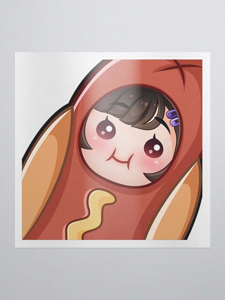 PeachyKat HotDog Sticker product image (1)