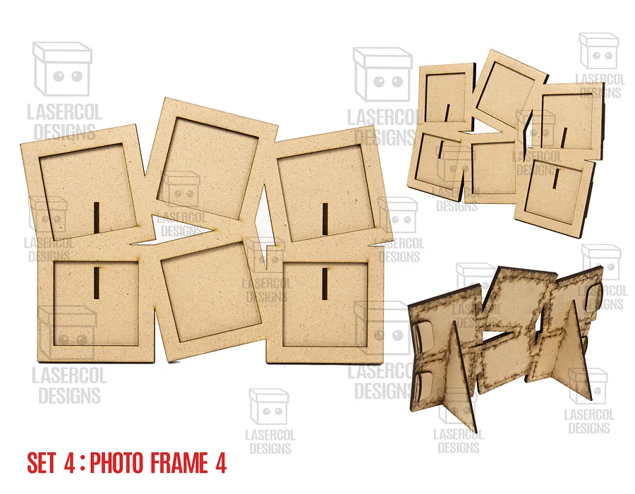 Photo Frames Set 4 (5 Styles) - Laser Cut Files product image (5)