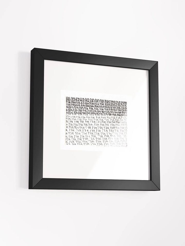 tsk tsk tsk Panel Card Print Framed product image (1)
