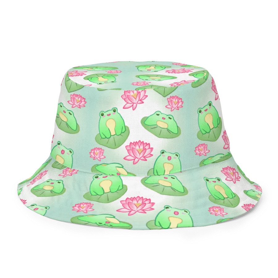 Kawaii Froggie Reversible Bucket Hat product image (3)