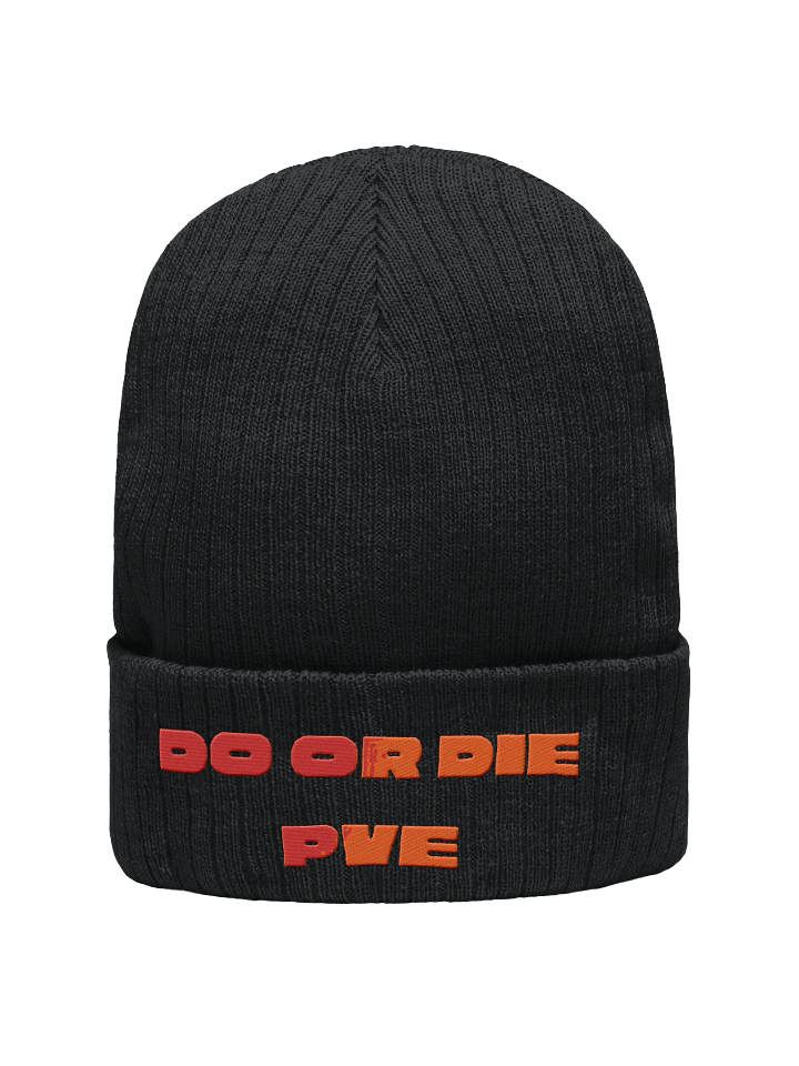 Reclaimed Power Ribbed Beanie - Red & Orange product image (1)