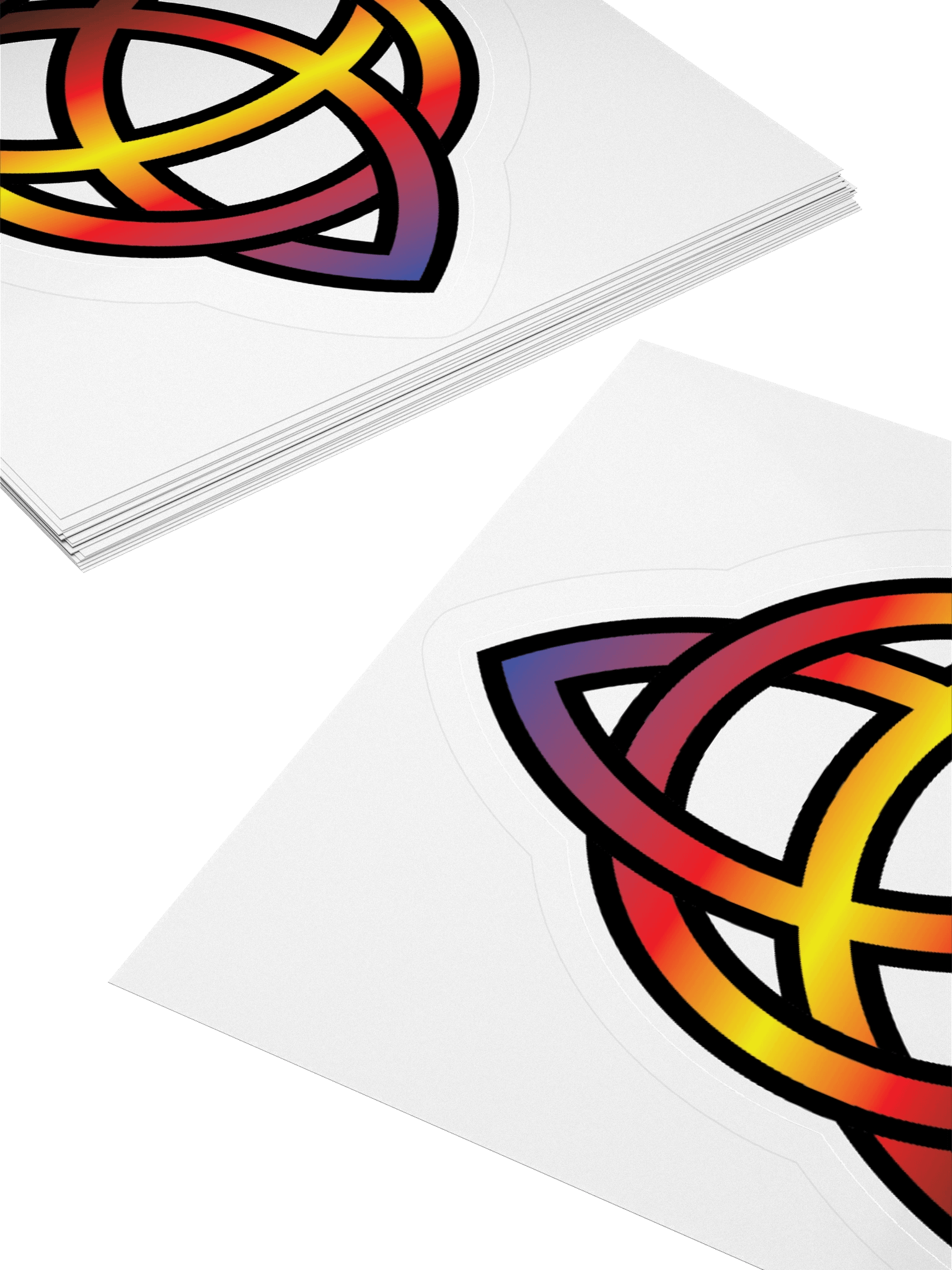 Polyamory Pride Gradient Celtic Knot Sticker product image (10)