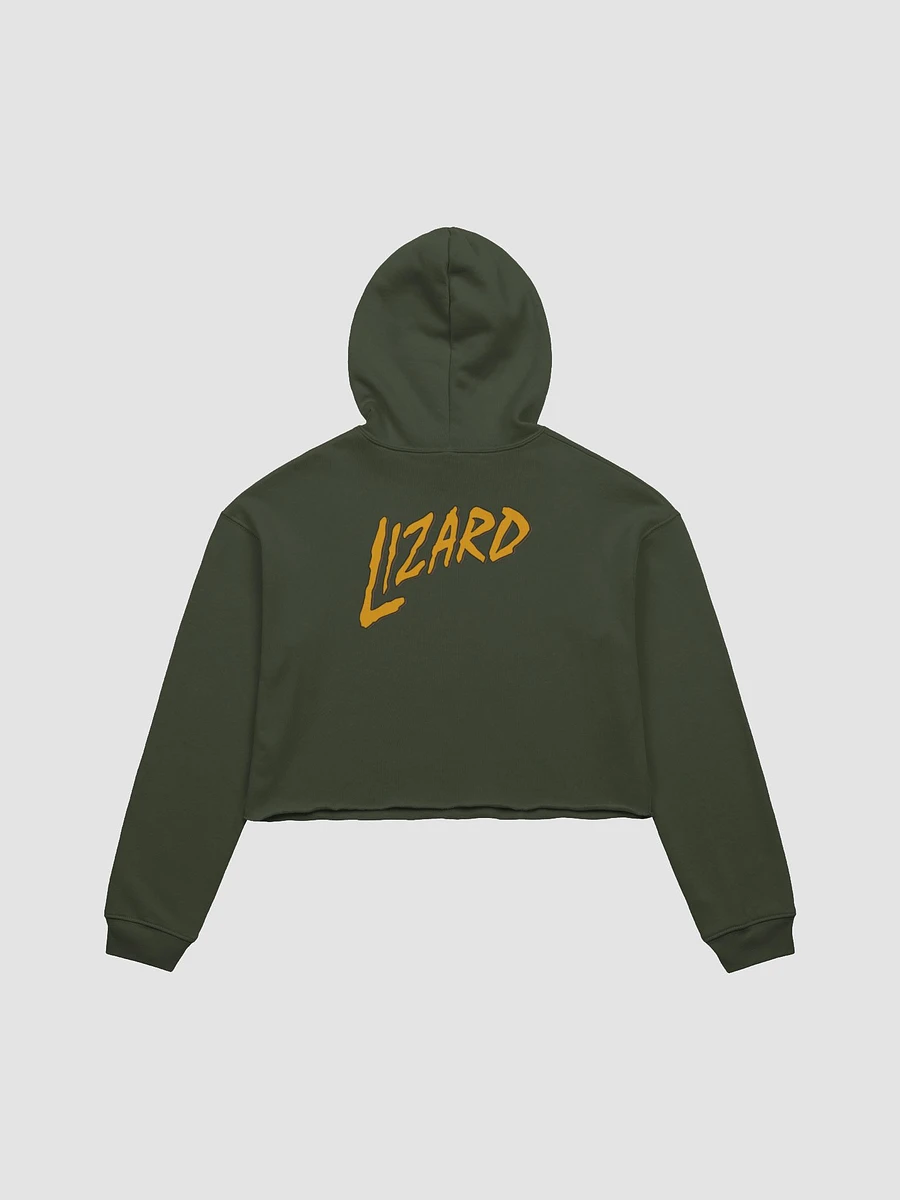 (2 sided) Lizard fleece crop hoodie product image (3)