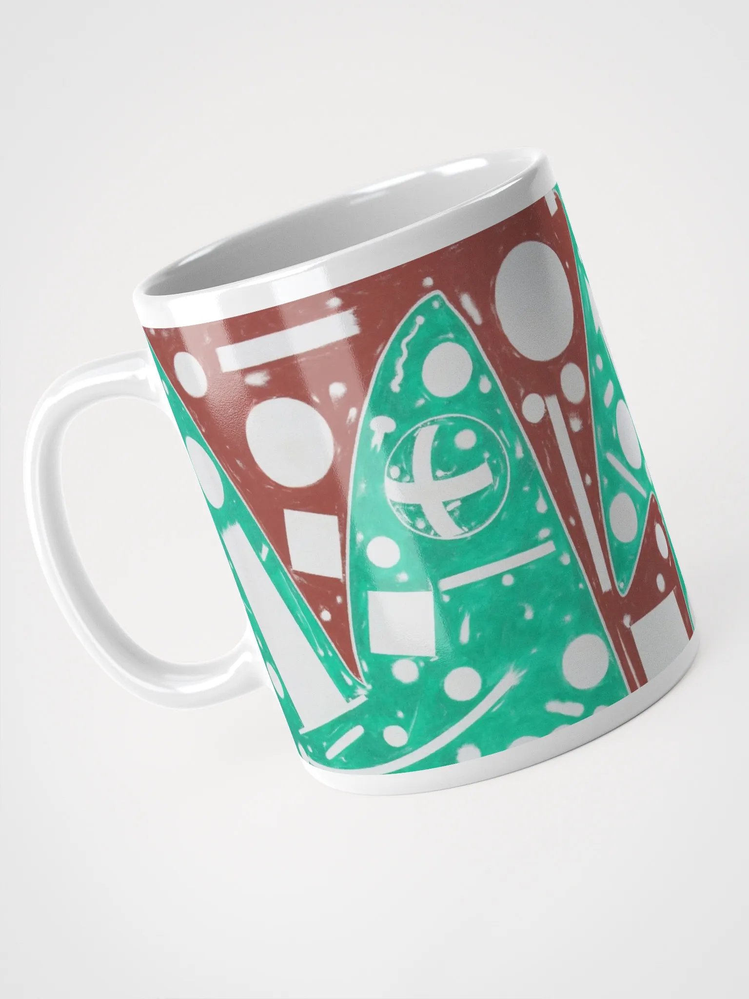 Cartoon Cosmos White Glossy Mug product image (3)