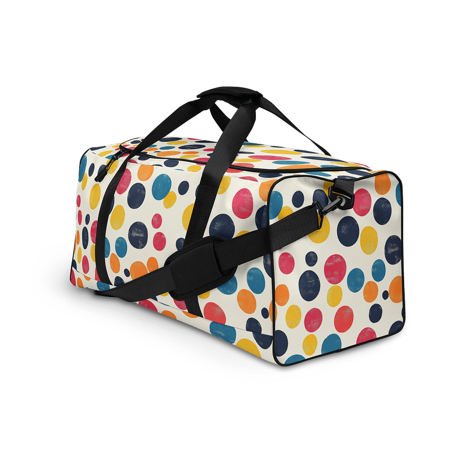 Polka Dot Illusion Vintage Retro Duffle Bag product image (5)