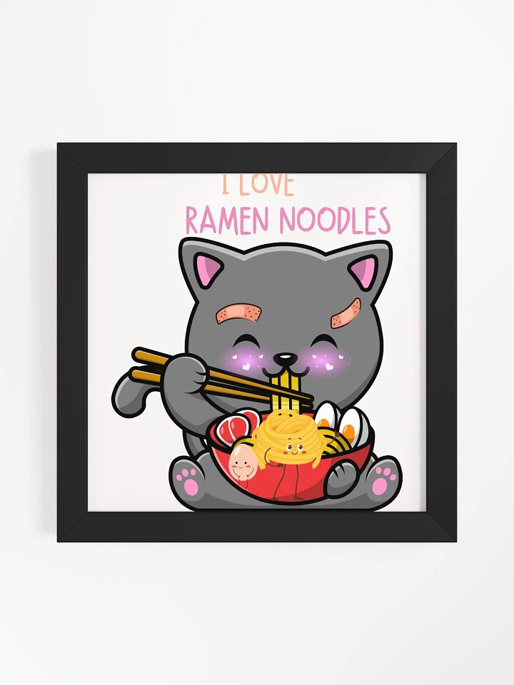 " I LOVE RAMEN NOODLES " CANVAS ART product image (2)