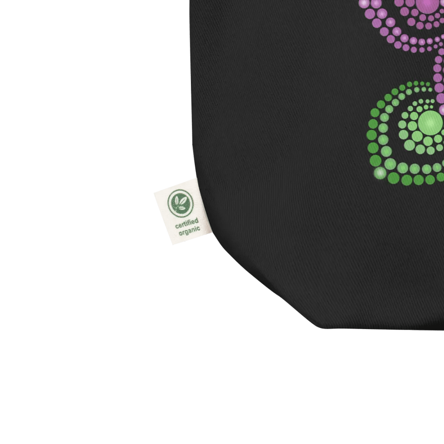Purple and Green Mandala Eco-Friendly Tote Bag product image (4)