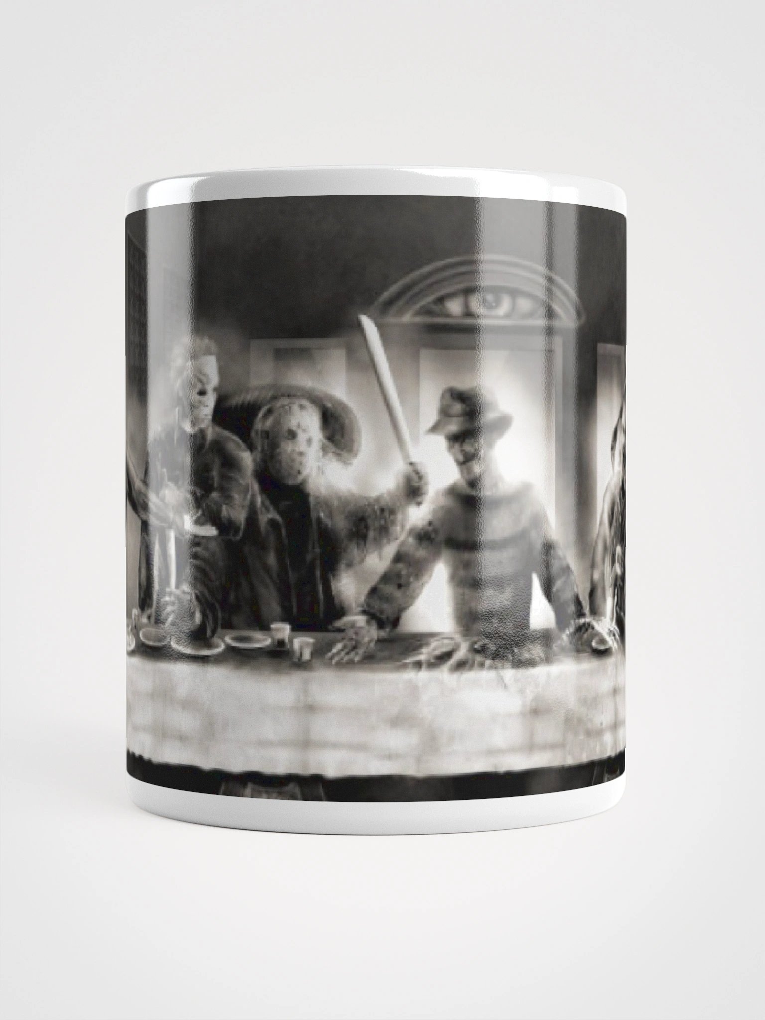 Horror Movie Characters Reimagined - White Glossy Mug product image (12)