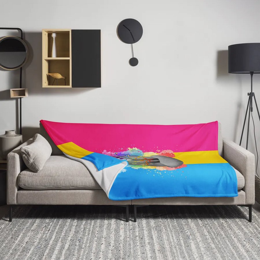 Pansexual Pride Fox Blanket (2023) product image (11)