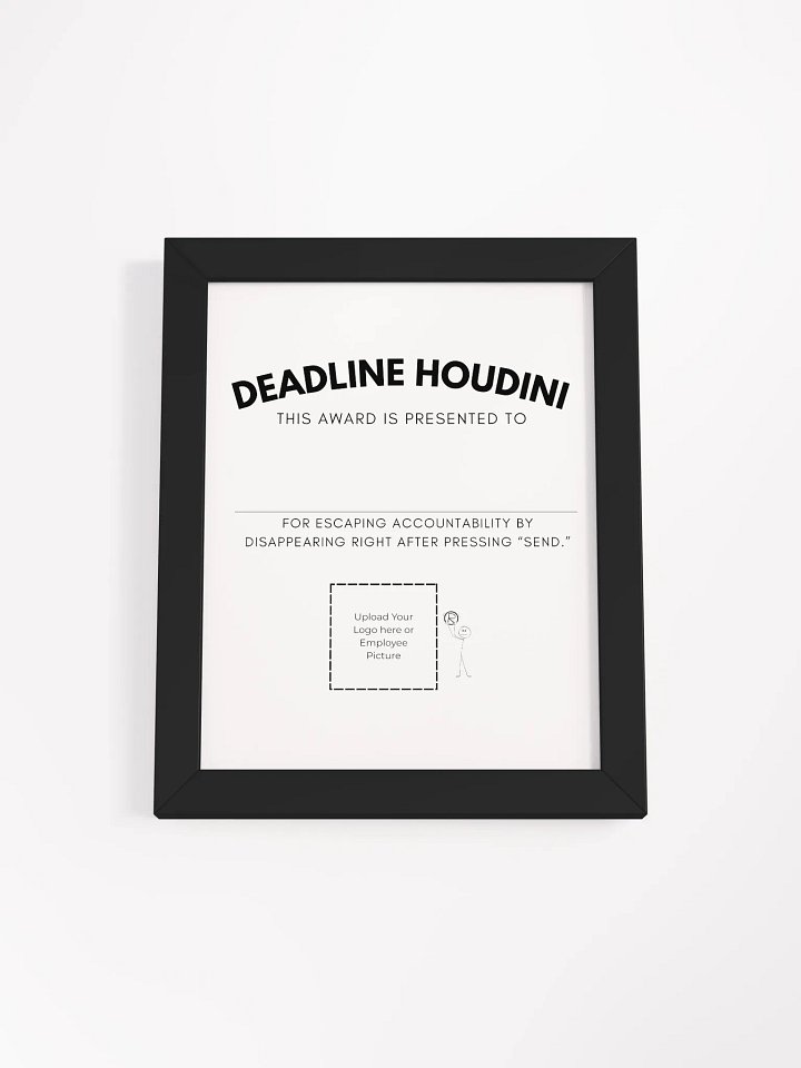 Deadline Houdini Award Framed Poster product image (3)