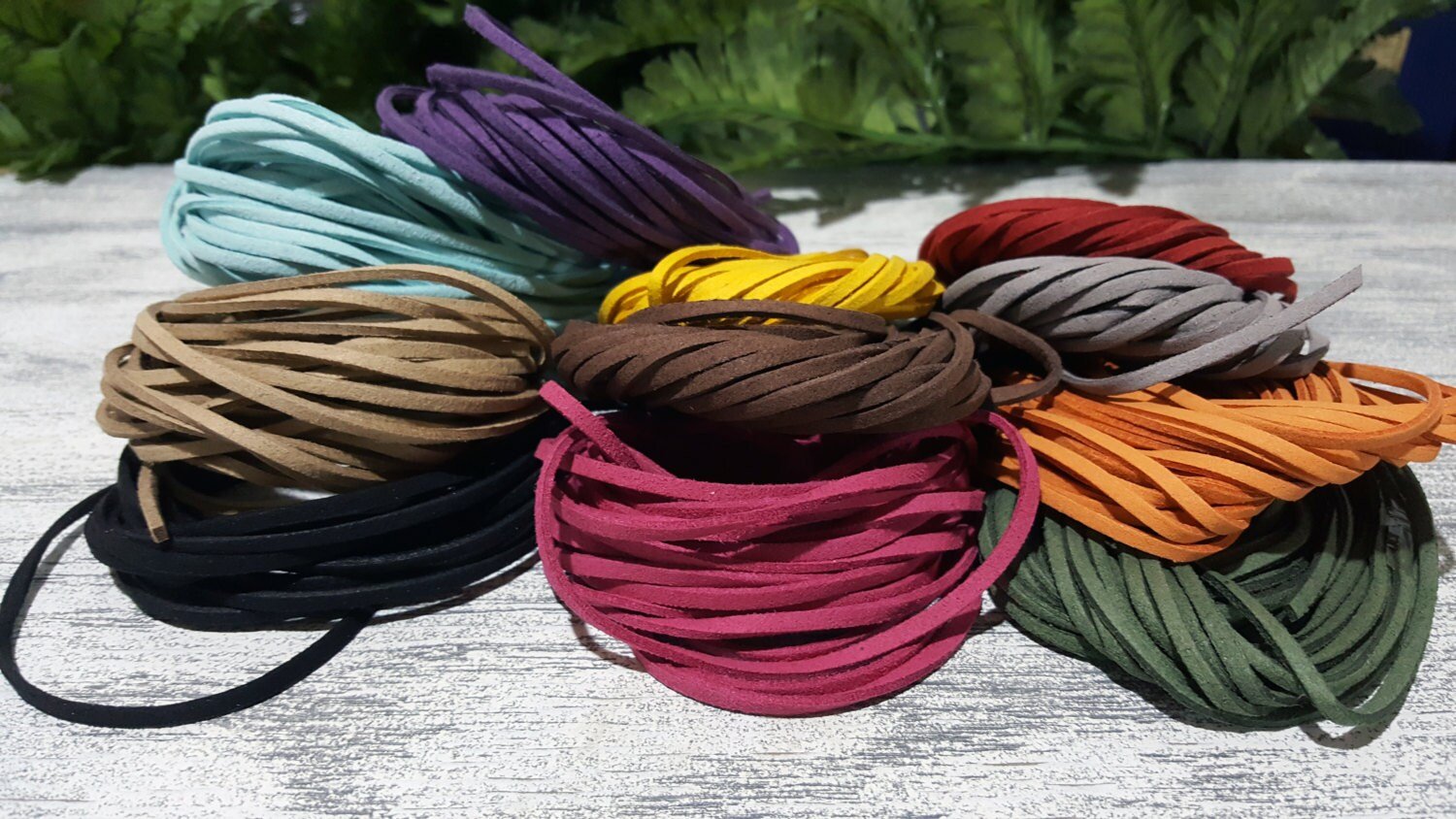 Faux Suede Skinny Necklace | Handmade Accessory for Bellabeat Leaf Urban & Ivy product image (4)