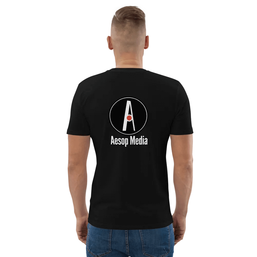 Aesop Media T-Shirt (black organic cotton) product image (6)