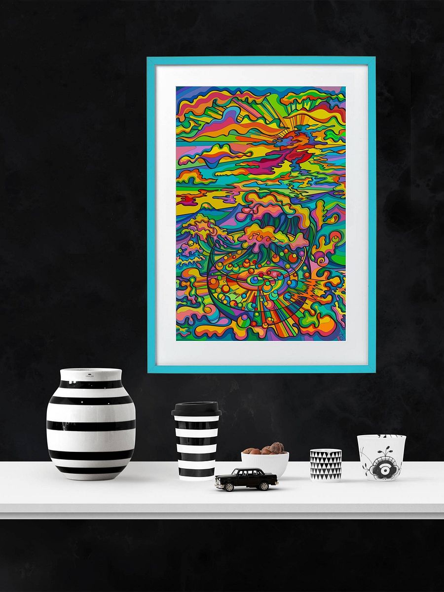 Vibrant Matte Poster Print - Sunset & Glass product image (13)