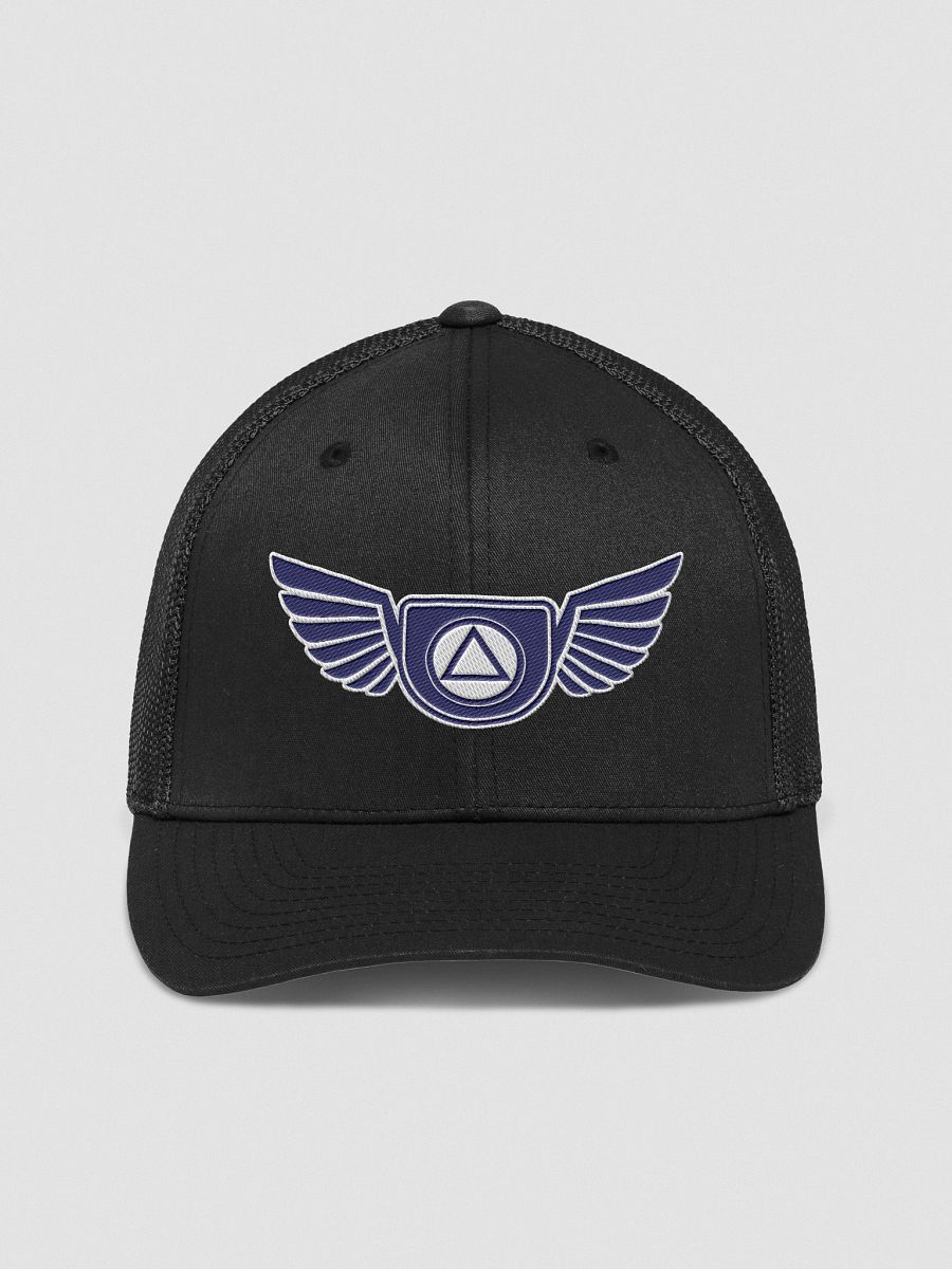 Guardian Angel Wings Trucker Hat with Blue Color Accent product image (1)
