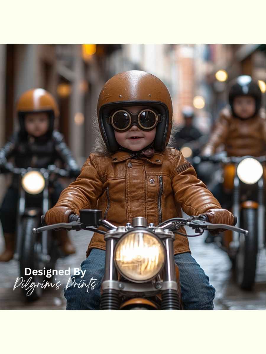 Tiny Biker Brigade - 12x12 product image (1)