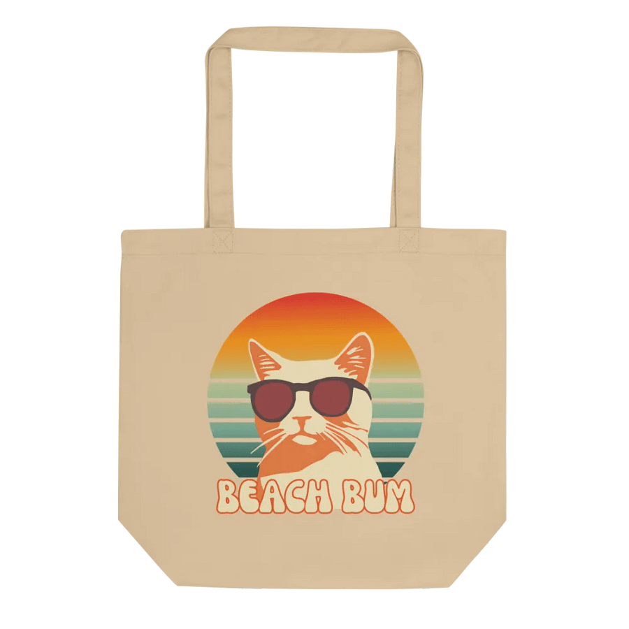Beach Bum Cat Sunglasses Tote Bag product image (2)
