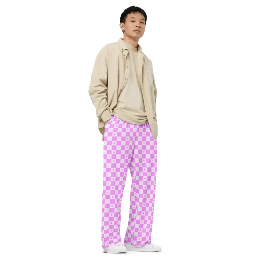 Pink Checkered Pants product image (3)