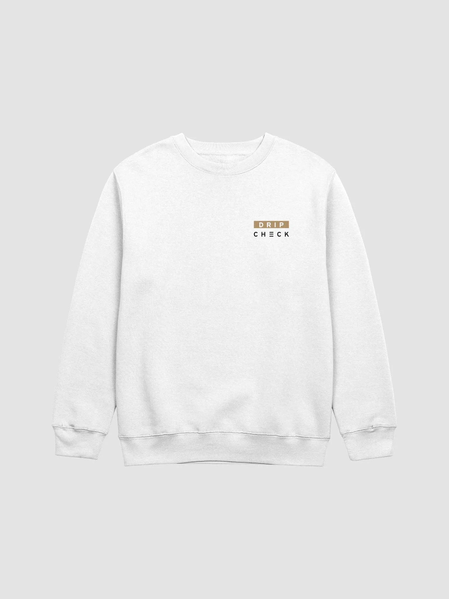 DRIP CHECK UNISEX SWEATSHIRT - WHITE product image (1)