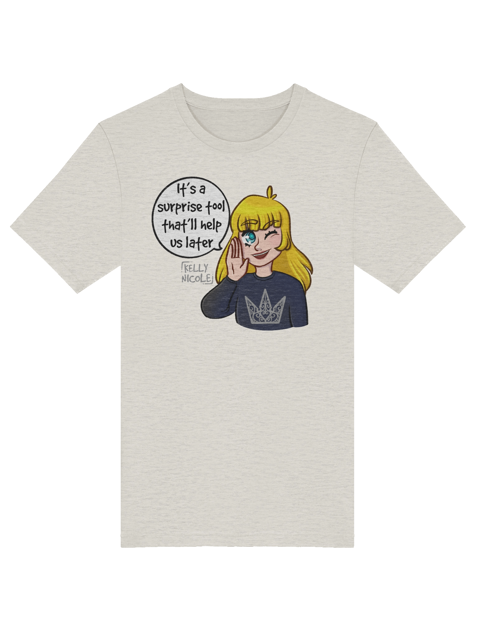 It's a Surprise Tool That'll Help us Later Fitted T-shirt product image (65)