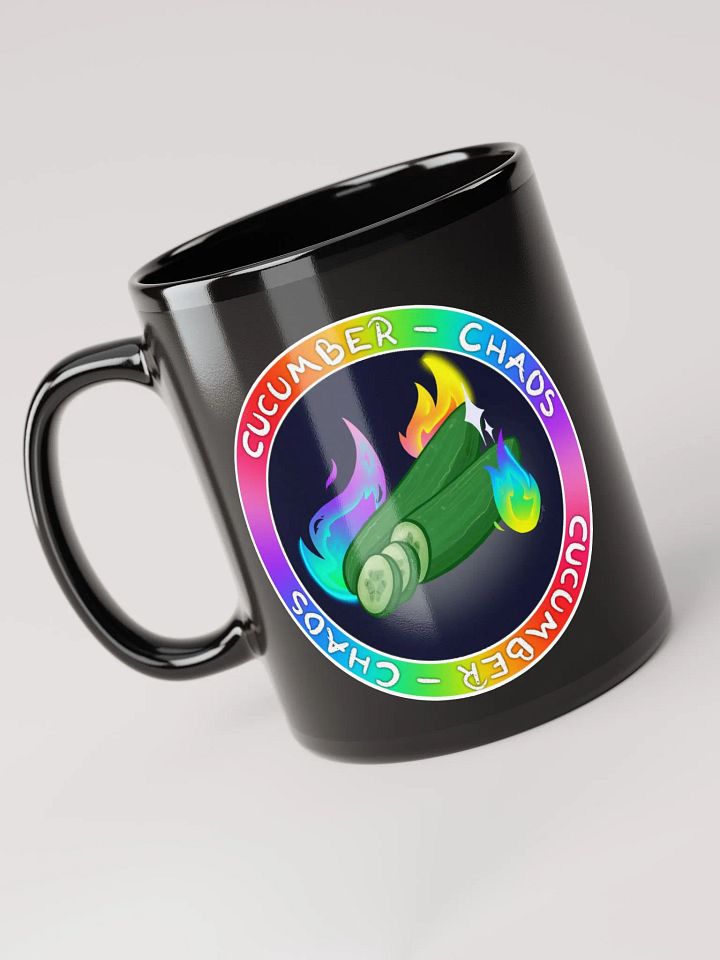 Cucumber Chaos - Black Glossy Mug product image (2)
