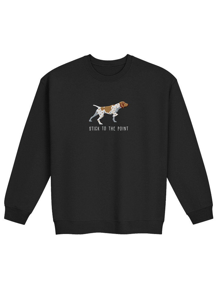 Stick to the Point Sweatshirt (Embroidered) of a Bracco Italiano(Tan & White) product image (5)