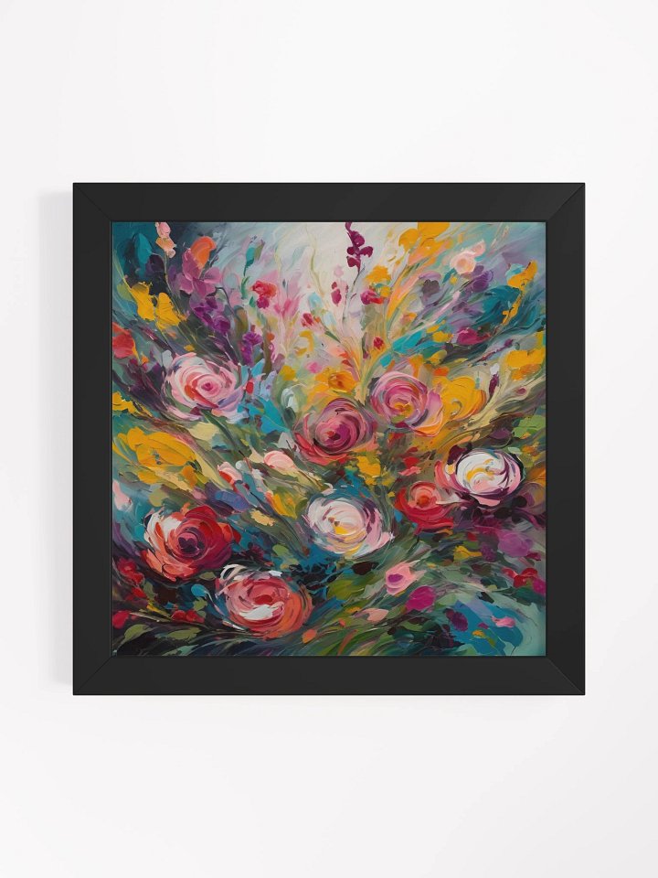 Blurred Floral Framed Premium Poster product image (2)