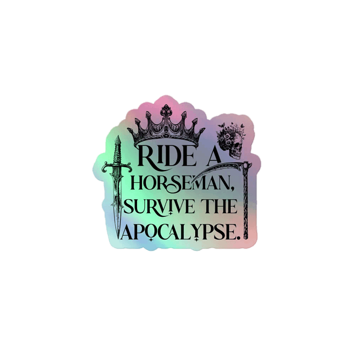 Ride a Horseman Holographic Sticker product image (1)