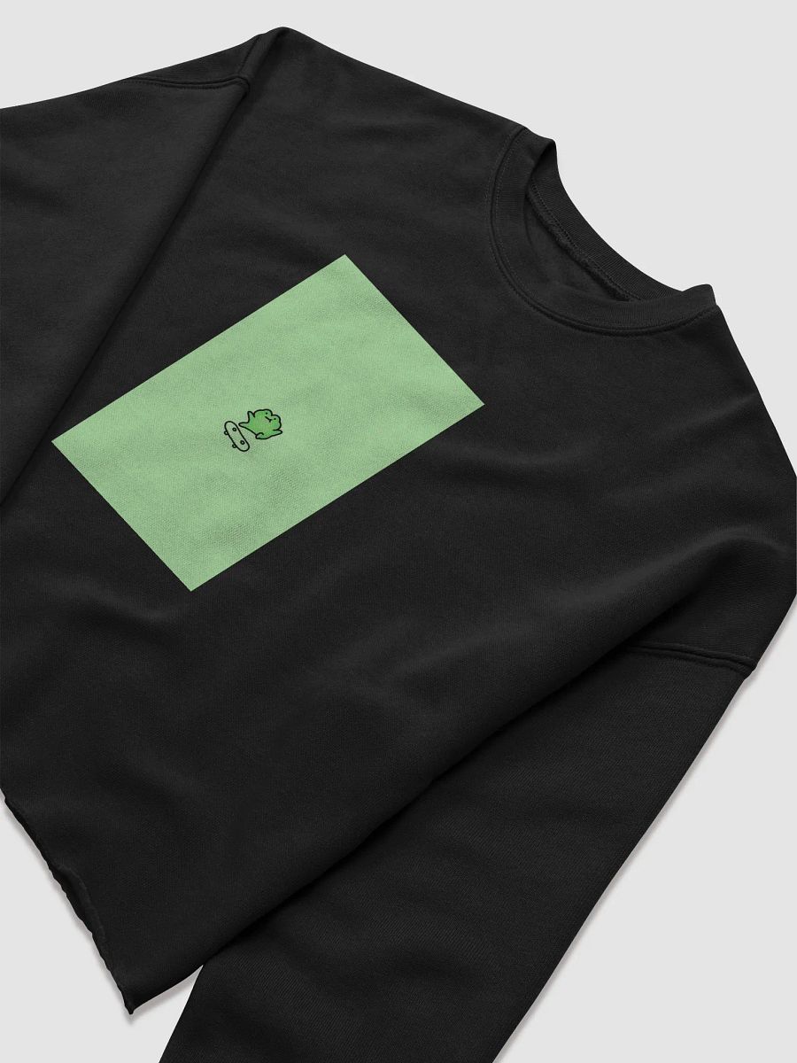 Froggy Skateboard Trick Fleece Crop Sweatshirt product image (25)