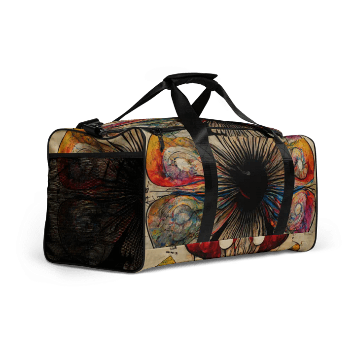 Surreal Mushroom Dreams All-Over Duffle Bag product image (2)