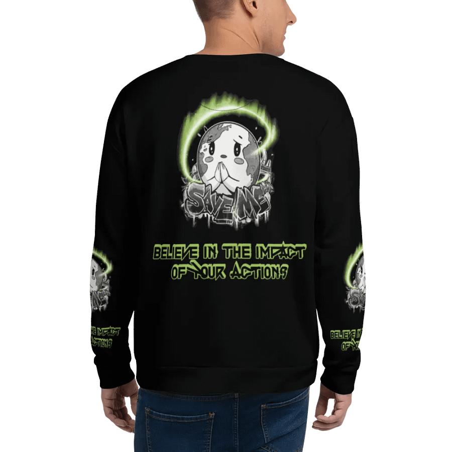 Save Me Recycled Unisex Sweatshirt – Wear Your Commitment product image (5)