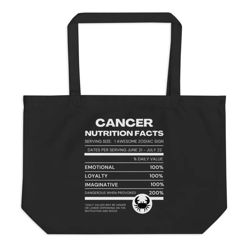 Cancer Nutrition Facts Tote product image (3)