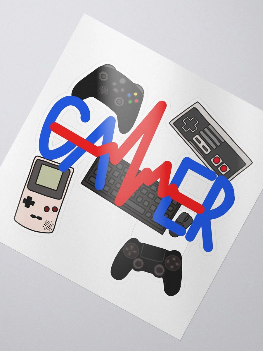 Gamer Kiss Cut Sticker product image (2)