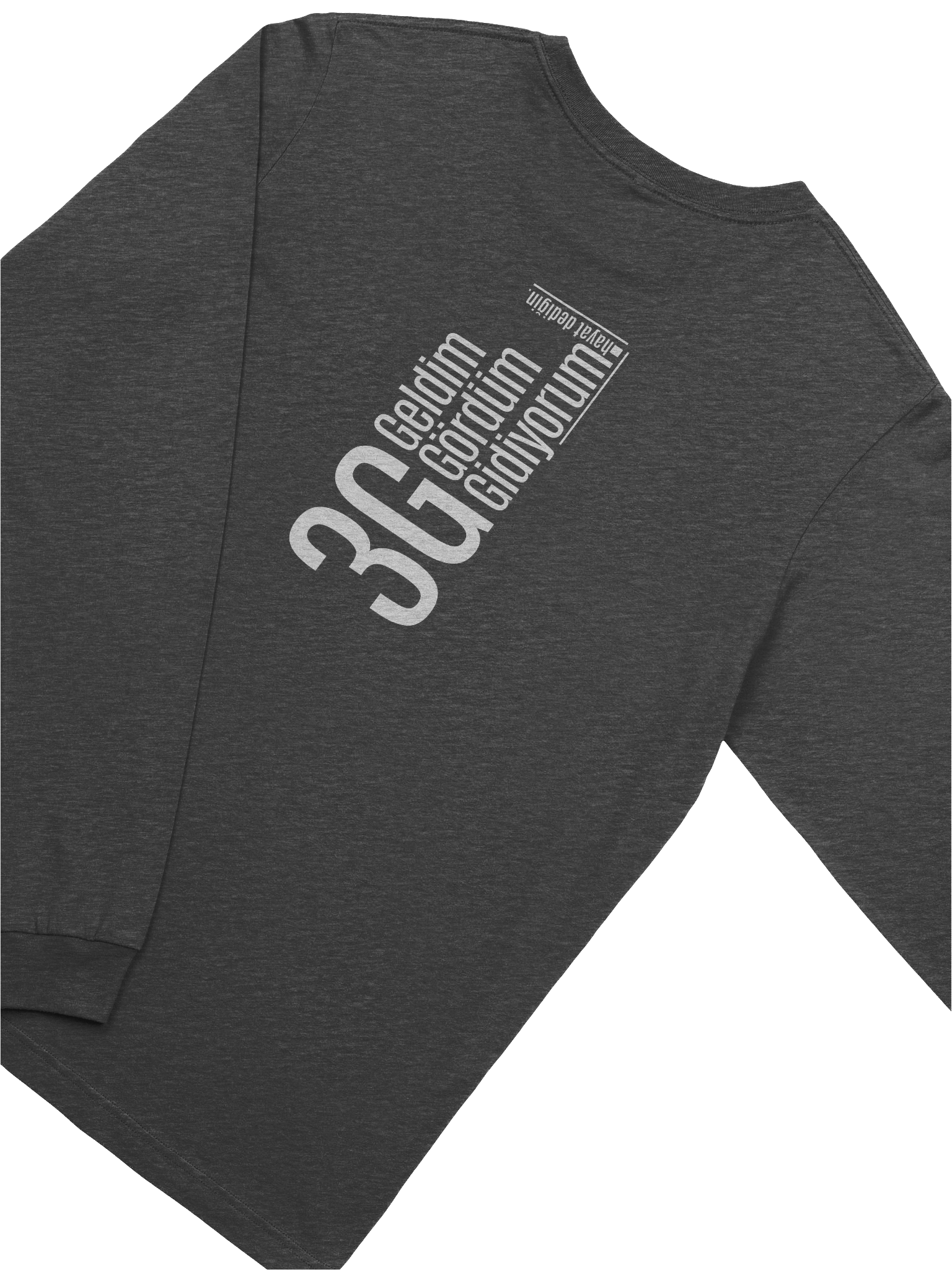 3G Felsefesi: "Geldim Gördüm Gidiyorum" Tasarımlı Bella+Canvas Unisex Süper Yumuşak Uzun Kollu Tişört product image (4)