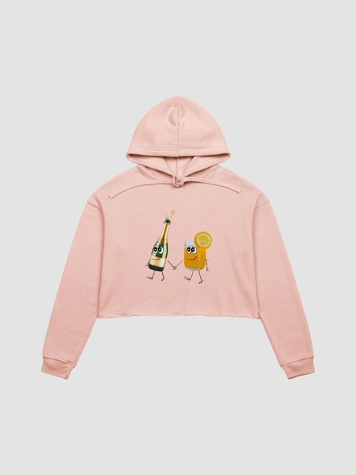 Mimosa Magic Champagne & Orange Juice Cropped Hoodie product image (2)