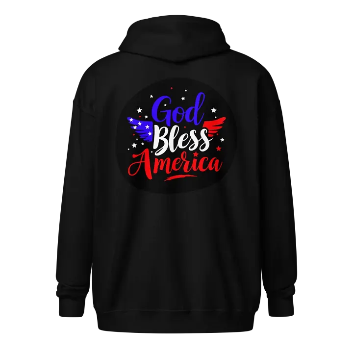 Zip Hoodie: God Bless America product image (2)