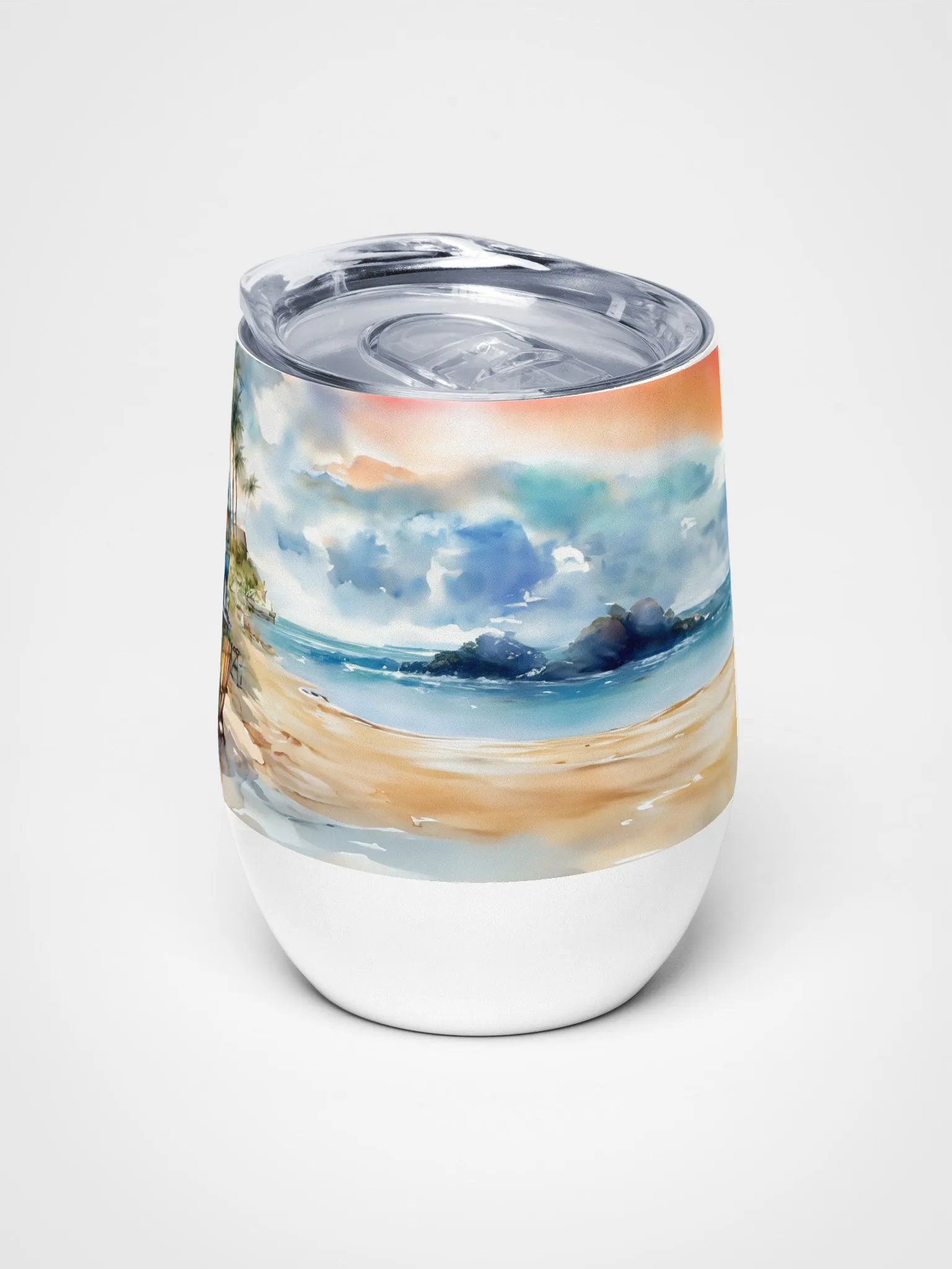 Tropical Sunset Wine Tumbler product image (5)