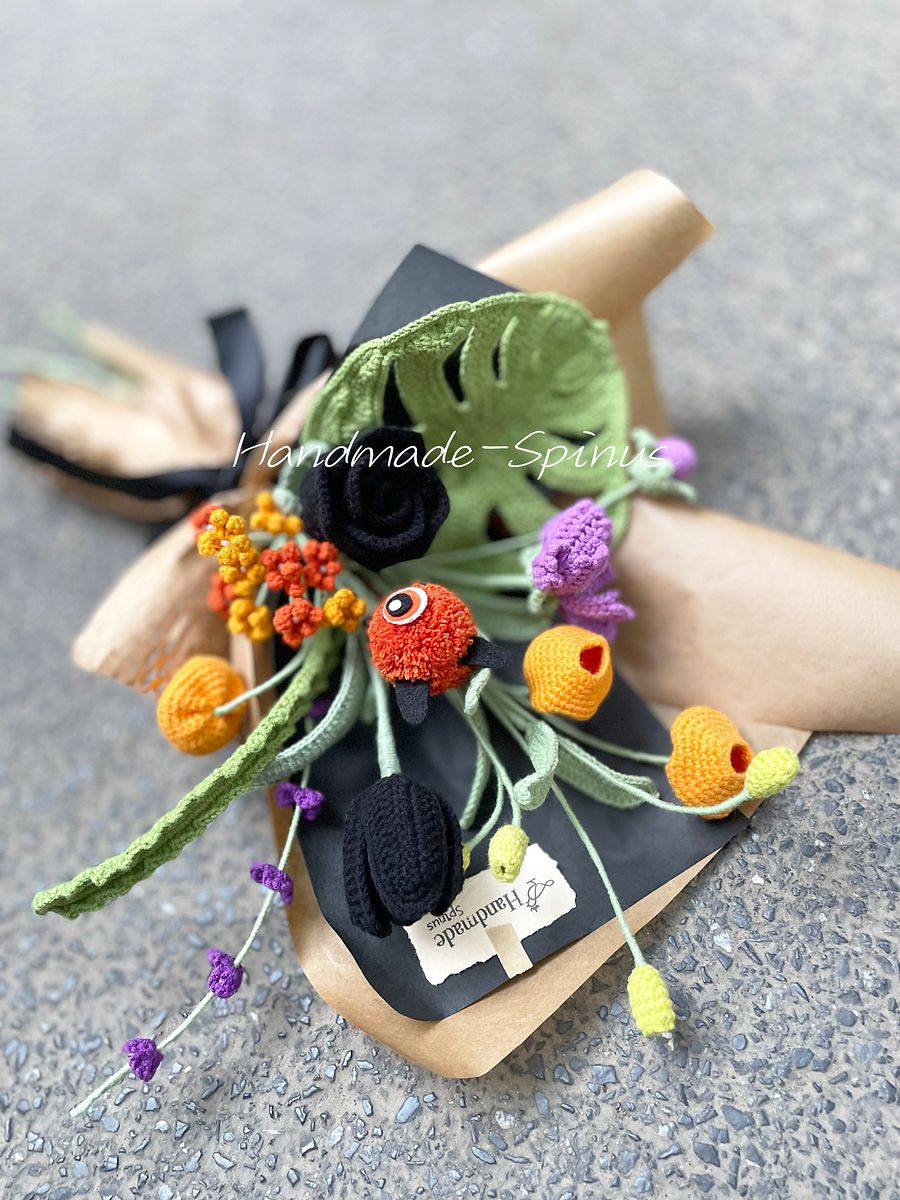 Halloween Little Monsters Crochet Knit Bouquet product image (5)