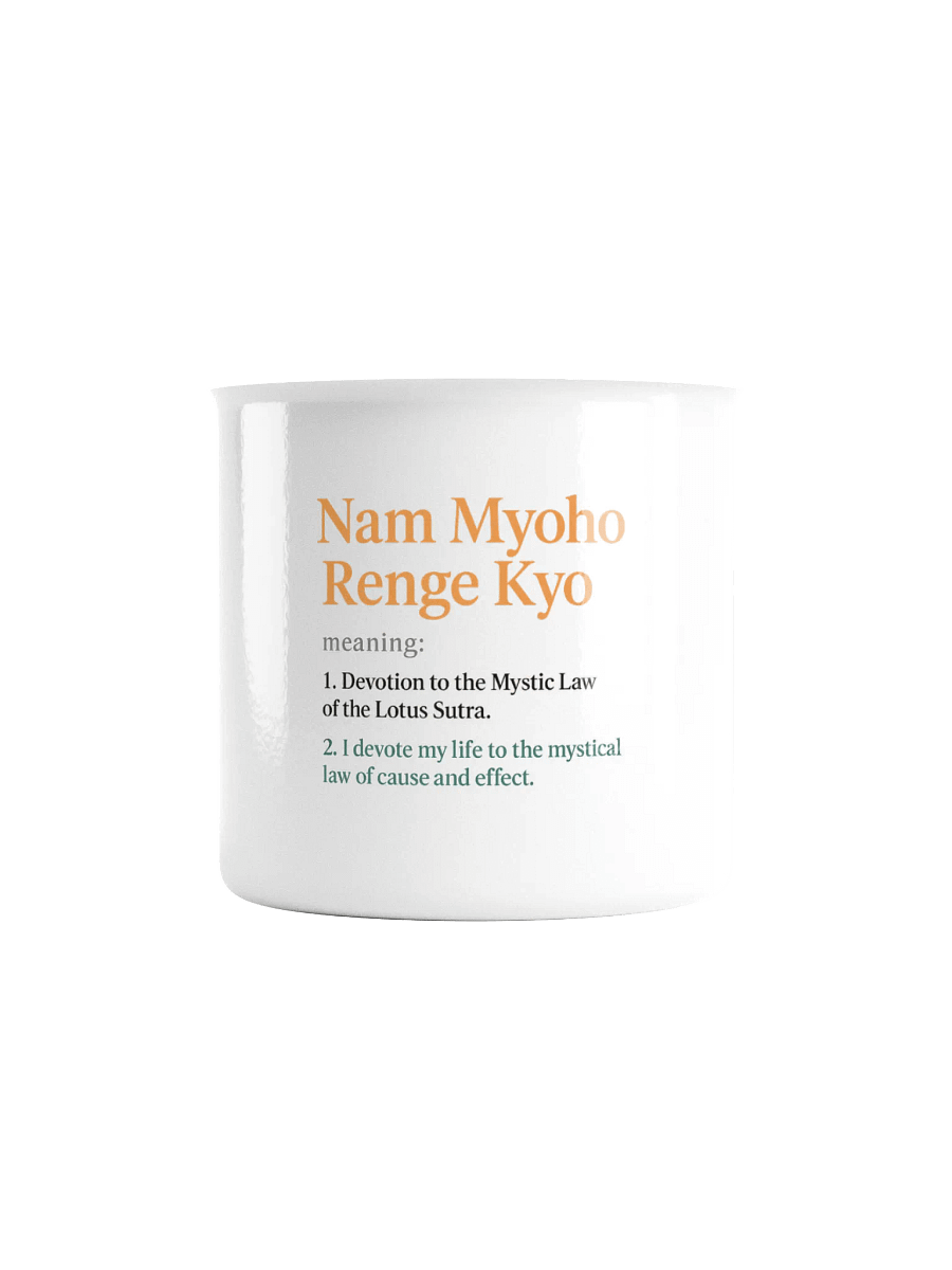 Nam Myoho Renge Kyo Enamel Mug product image (2)
