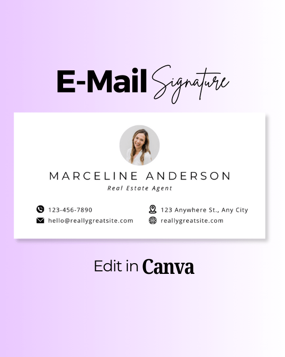Simple Real Estate Business Email Signature product image (1)