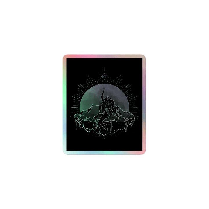 𝖌𝖆𝖎𝖆 holographic sticker product image (1)
