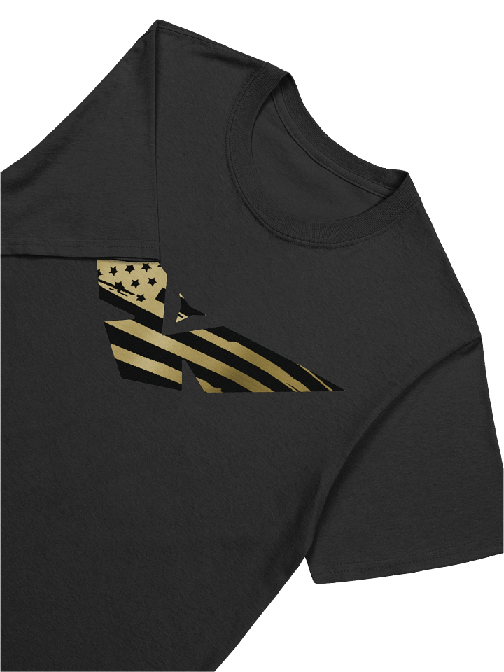 Gold Flagged Logo T-Shirt (Big Front Only) product image (1)