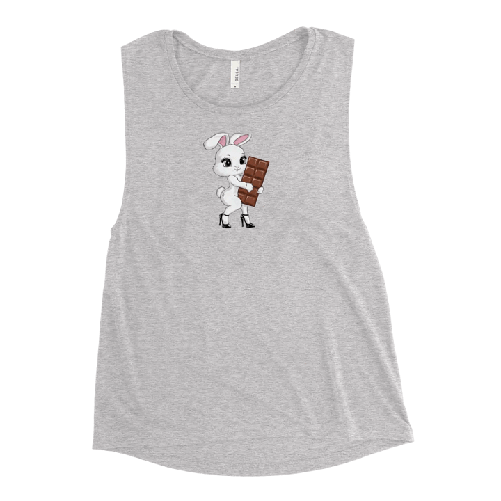 QOS Snow bunny with chocolate bar flowy tank top product image (49)
