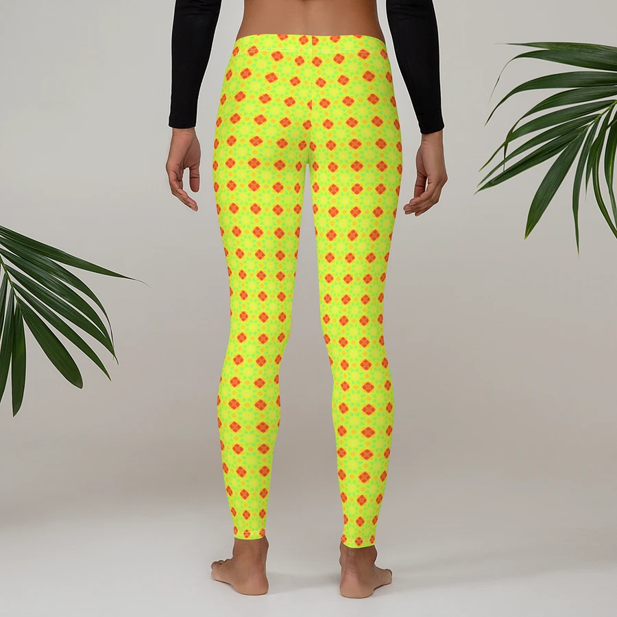 Abstract Repeating Coloured Shapes Ladies Leggings product image (3)