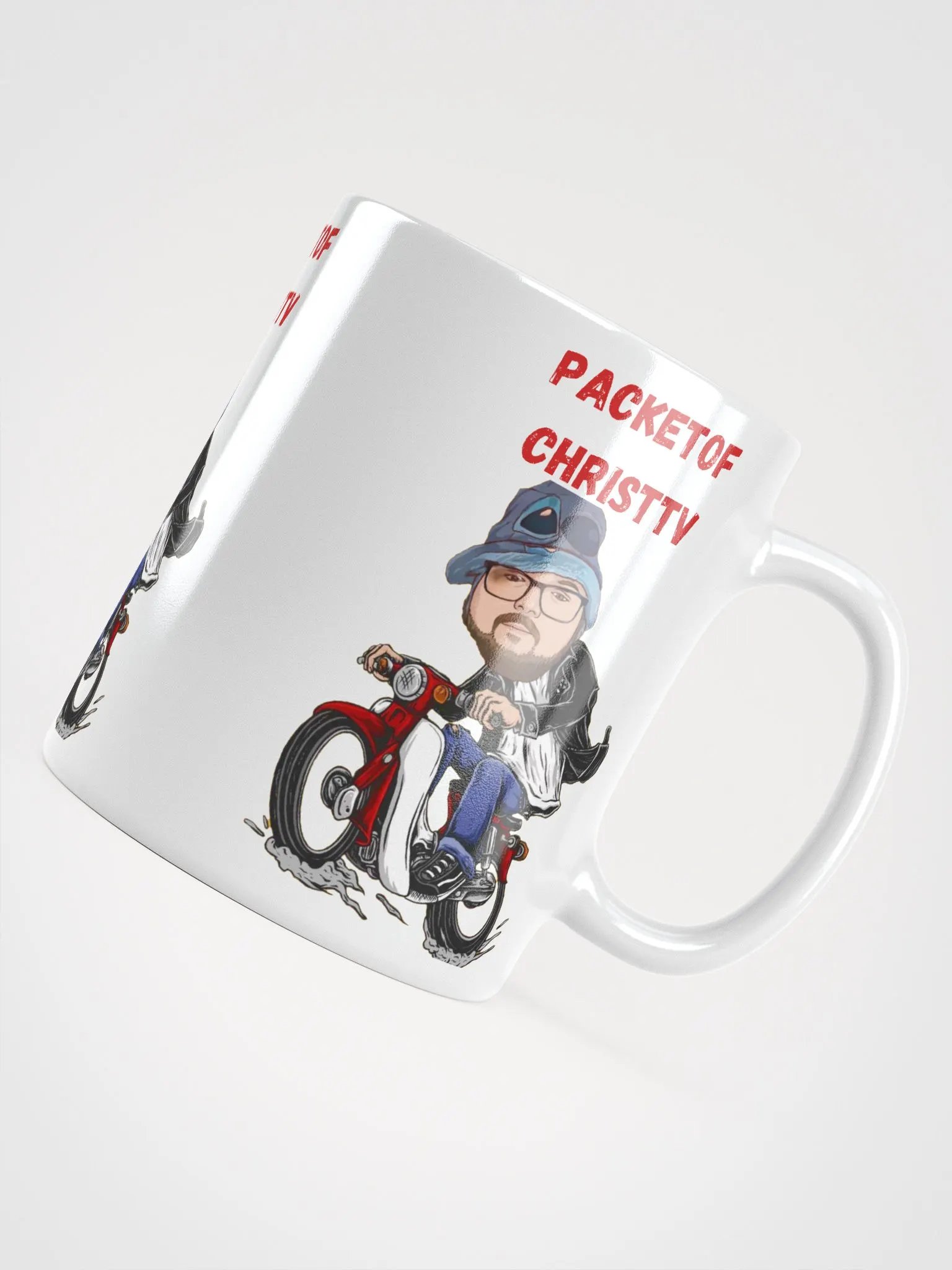 Chris on a bike! mug! product image (8)