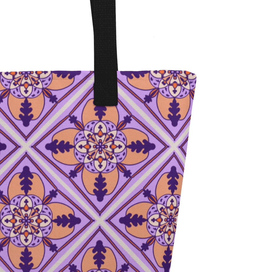 Detailed Symmetrical Pattern All Over Print Tote product image (3)